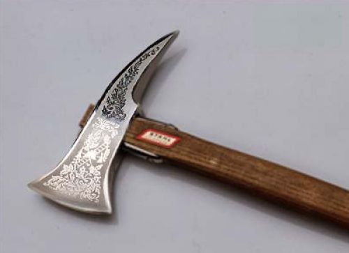 Offiziersbeil damasziert Handgearbeitet