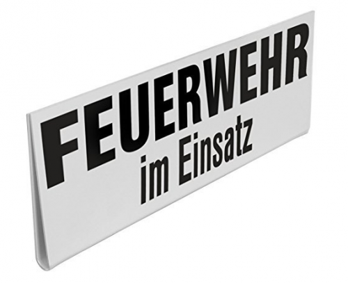Klemmschild FEUERWEHR IM EINSATZ