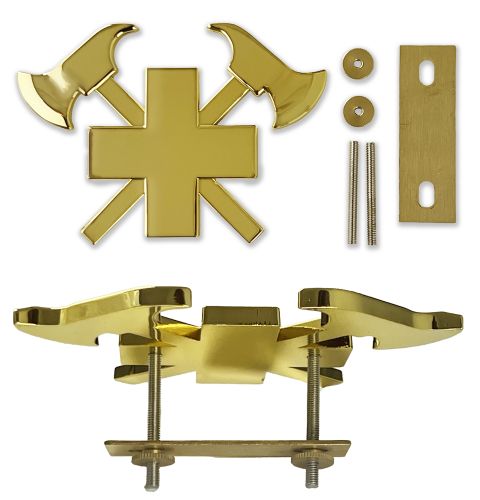 3D-Autokreuz aus Metall, Gold