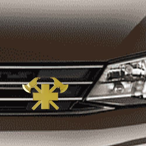 3D-Autokreuz aus Metall, Gold