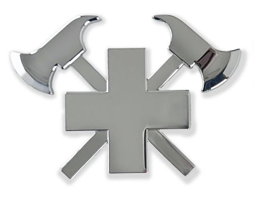 3D-Autokreuz aus Metall, Silber