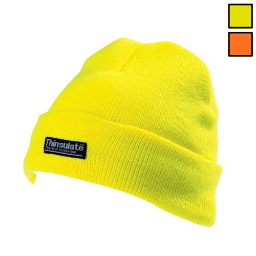 Leuchtmütze gefüttert (Neon oder Orange)