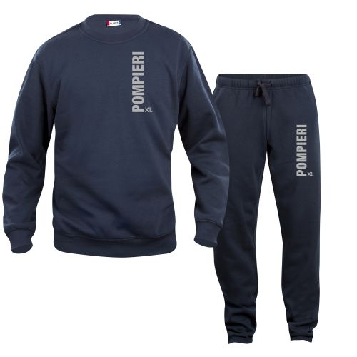 Sweat-Shirt und Hose Beschriftung refl. POMPIERI