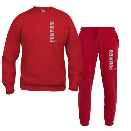 Sweat-Shirt und Hose Beschriftung refl. POMPIERI
