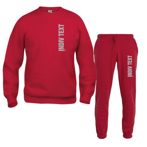 Sweat-Shirt und Hose Beschriftung refl. individuell