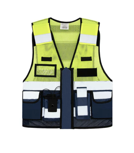 Einsatzweste Mesh Gelb / Blau