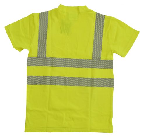 T-Shirt mit V-Ausschnitt ISO 20471 Klasse 2