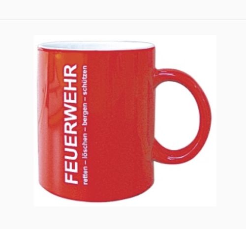 Kaffeetasse Feuerwehr Rot