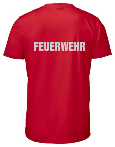 Funktions T-Shirt Beschriftung refl. FEUERWEHR gross auf Rücken