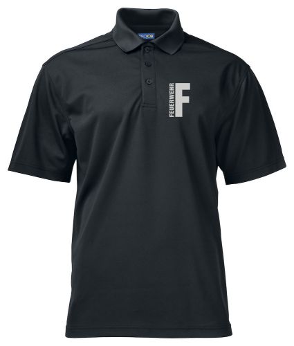 Funktions Polo Piqué Beschriftung refl. FEUERWEHR klein auf Brust