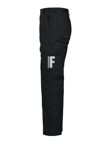 Arbeitshose Feuerwehr, 2 Beintaschen und refl. Beschriftung