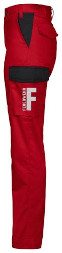 Arbeitshose moderner Schnitt Ladies Feuerwehr, 2 Beintaschen und refl. Beschriftung