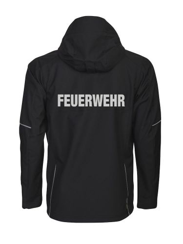 Softshell-Jacke Beschriftung refl. FEUERWEHR gross auf Rücken