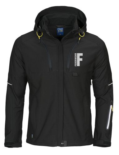 Softshell-Jacke Ladies Beschriftung refl. FEUERWEHR klein auf Brust