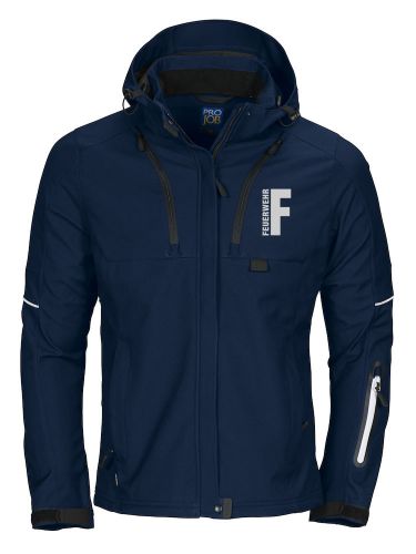 Softshell-Jacke Ladies Beschriftung refl. FEUERWEHR klein auf Brust