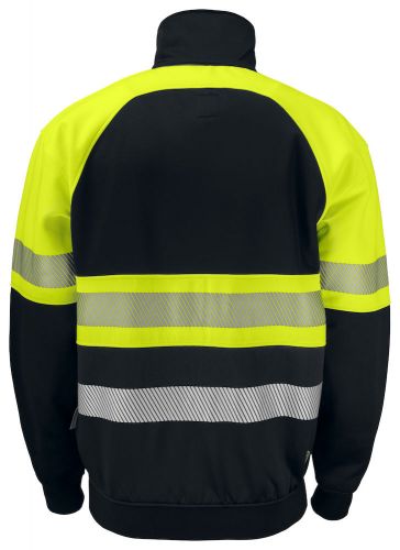 Sweatshirt Jacke EN ISO 20471 Klasse 1 Beschriftung refl. FEUERWEHR klein auf Brust