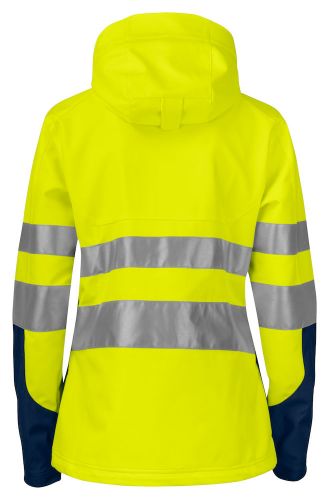 Softshell Damenjacke EN ISO20471 Klasse 3/2 Beschriftung refl. FEUERWEHR klein auf Brust