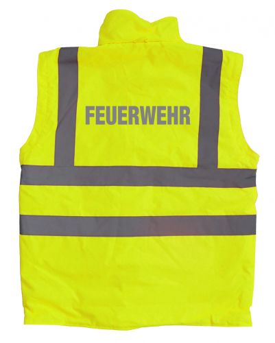 Warnschutz-Jacke 4 in 1 EN ISO 20471 Klasse 3 Beschriftung refl. FEUERWEHR gross auf Rücken