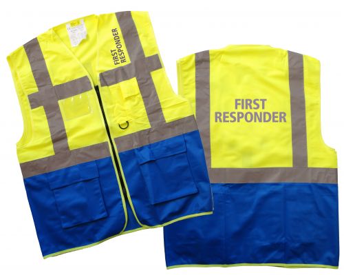 Funktionsweste Plus, gelb/blau, First Responder