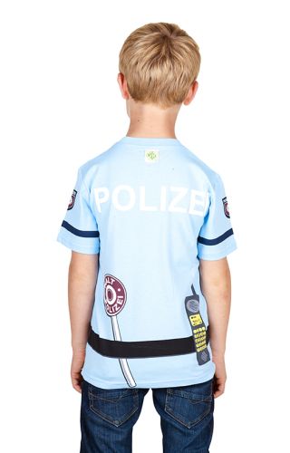 T-Shirt für Kinder Berufstraum Polizei, Rundumdruck