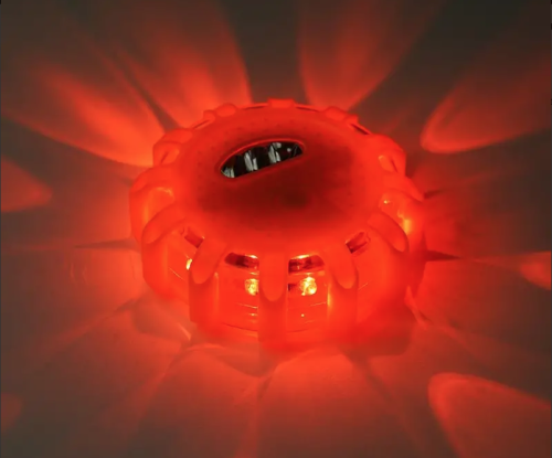 Warnleuchte Orange mit Batterie